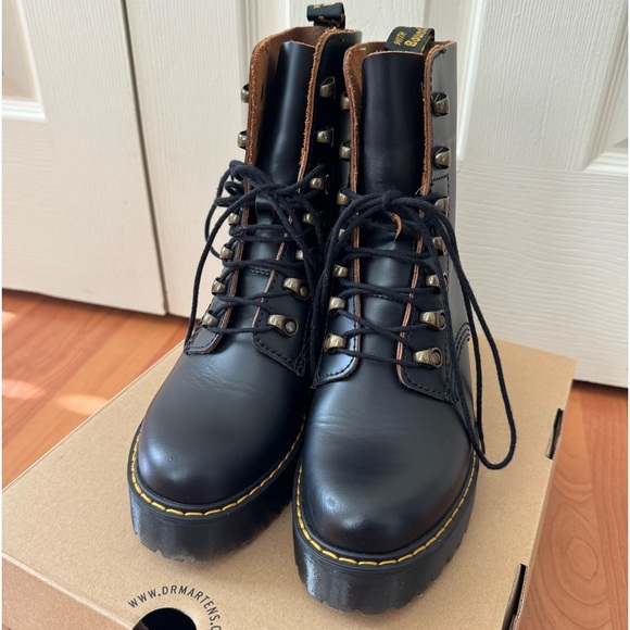 Dr MARTENS LEONA BLACK Vintage Smooth Size: 6 - Picture 8 of 8